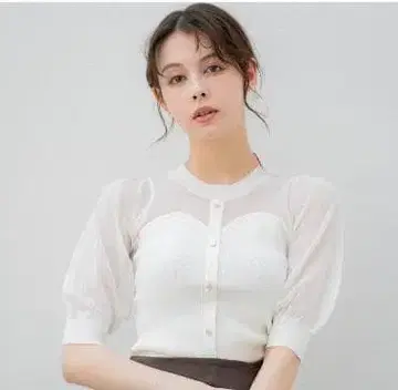 noela 뷔스티에 라이크 시어 니트