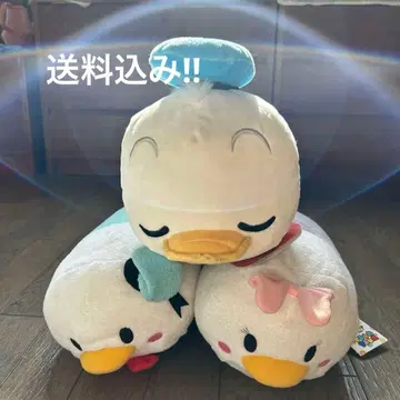 도널드 덕 큰 봉제 인형 엎드린