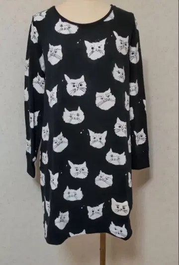 그라니프 엑조틱 숏헤어 고양이 패턴 튜닉