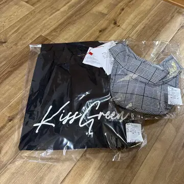 키스 온 더 그린 모크넥 셔츠 미사용 미개봉 새상품 선바이저 세트