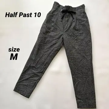 Half Past 10 그레이 팬츠 슬랙스 하이웨스트 여성용