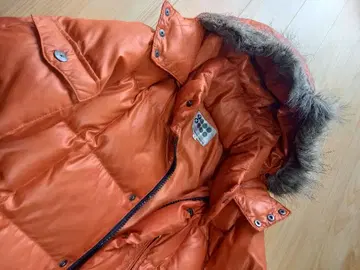 TK Takeo Kikuchi 오렌지 다운 자켓 퍼 달린 후드