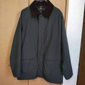 유니클로 코듀로이 카라 부착 다크 그린 점퍼 XL 새상품급