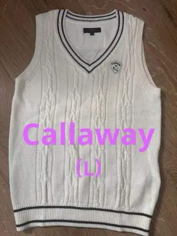 Callaway 여성용 케이블 니트 베스트