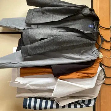 그레이 울 혼방 자켓