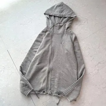 PPFM 00s y2k 지퍼 후드티 그레이