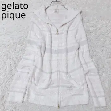 젤라또피케 집업 후드티 파스텔 컬러 포켓 후드 보더