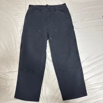 노티카 더블니 블랙 캔버스 페인터 팬츠