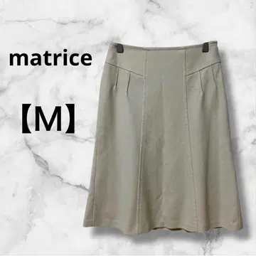 0187 마트리체 플레어 스커트 미디 스커트 베이지 일본제 가을/겨울