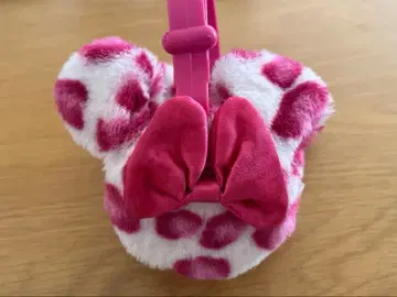 미니 이어머프 레오파드 무늬 핑크