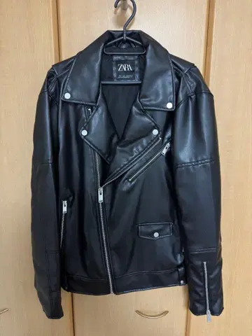 ZARA 블랙 라이더 자켓 USA L