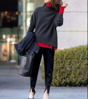 앙피로 속기모 최애 조거 팬츠 네이비 XS