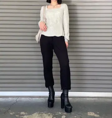 [ 새상품 ] 유니클로 마메쿠로구치 히트텍 울 블렌드 와플 팬츠