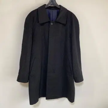 퓨어 캐시미어 100% 남성용 하프 코트 다크 그레이 94A5 DMW