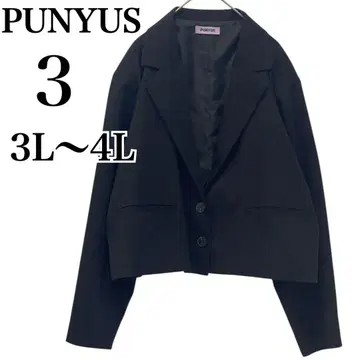 완판템 PUNYUS 푸뉴즈 숏 테일러드 자켓 블랙 빅 사이즈