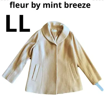 택 포함 새상품 fleur by mint breeze 울 혼방 코트 LL