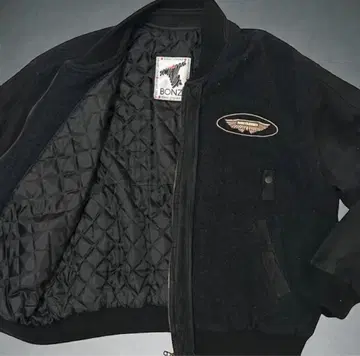 빅 사이즈 본즈 블루종 MA-1 자켓 퀼팅 L 상당 블랙
