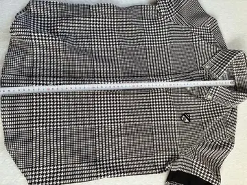 미사용 Jack bunny 긴팔 체크 무늬 골프 셔츠 사이즈 0