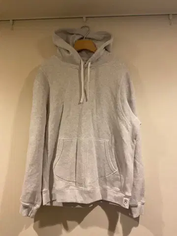 레이닝 챔프 그레이 후드 부착 후드티 멜란지 REIGNING 새상품급 L