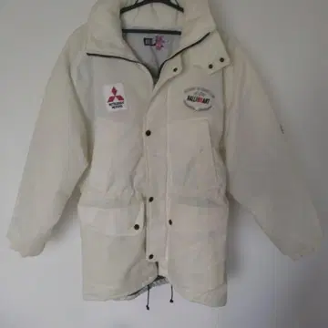 미쓰비시 RALLYART 화이트 나일론 자켓