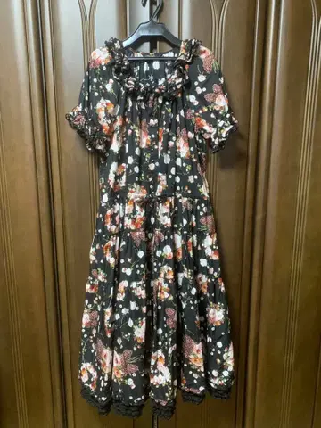 핑크하우스 리본 미디 원피스