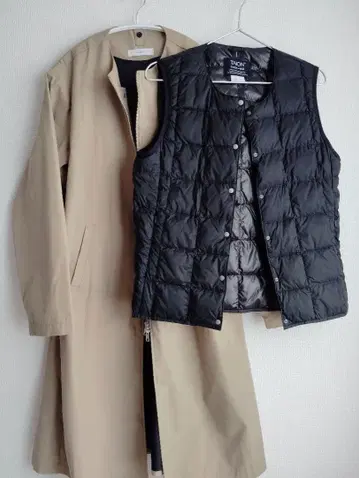 SUADEO TAION 이너 다운 베스트 포함 코트