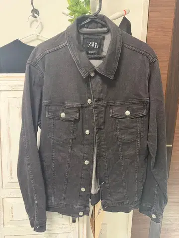 ZARA 다크 그레이 데님 자켓 M