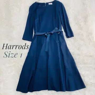 새상품 Harrods 네이비 고품질 원피스 Size 1