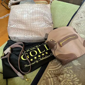 COCOCELUX GOLD 크로커다일 패턴 백