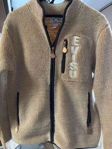 EVISU 플리스 자켓 베이지 34