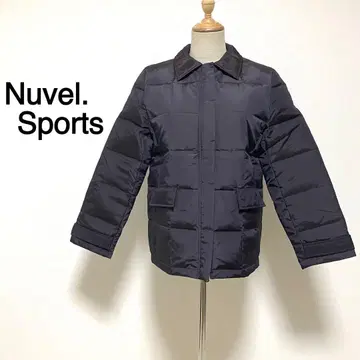 Nuvel. Sports 브라운 컬러 광택 원단 다운 자켓