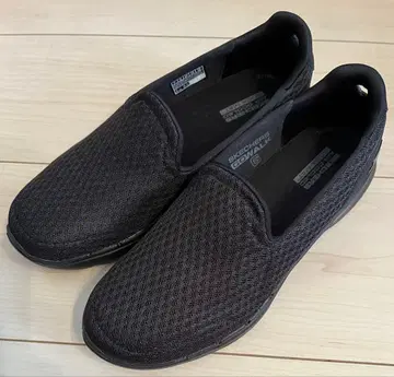 SKECHERS GO WALK6 슬립온 블랙 24cm