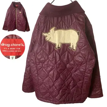 드럭스토어 빅 돈상 x 보르도 충전솜 퀼팅 블루종 루즈핏