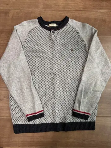 Hush Puppies 그레이 뜨개질 스웨터 L
