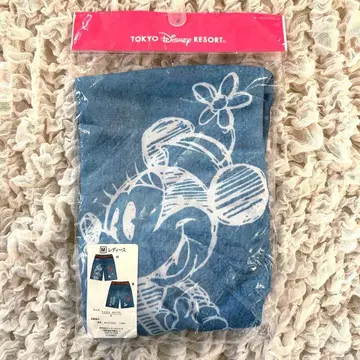 새상품 도쿄 디즈니 리조트 미니 데님풍 룸팬츠 여성용