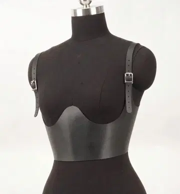 미사용 새상품! 수량 한정 럭셔리 2way 슬림핏 PU 코르셋 벨트 블랙