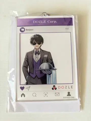 봉쥬르 SNS풍 빅 아크릴 키링 (집사 Ver.)