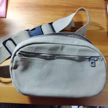 신잔로 캔버스 웨스트 파우치 S-21(소) 베이지