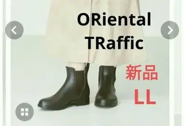 새상품 오리엔탈 트래픽 사이드 고어 러버 레인부츠 브라운