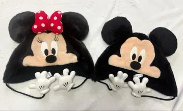 미키 미니 귀도리 모자 세트 팬캡 2점 세트