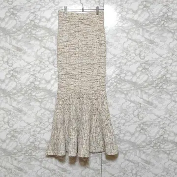 eimyi stoire 머메이드 트위드 니트 스커트