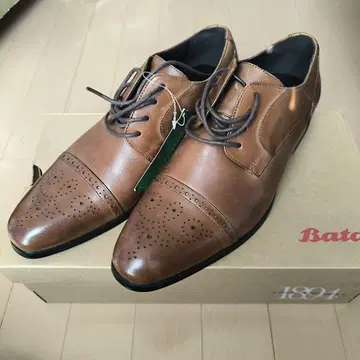 [ 새상품 ] Bata 브라운 윙 칩 드레스 신발