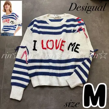 정가 17,000 Desigual 데시구알 Love me 스웨터 니트 M