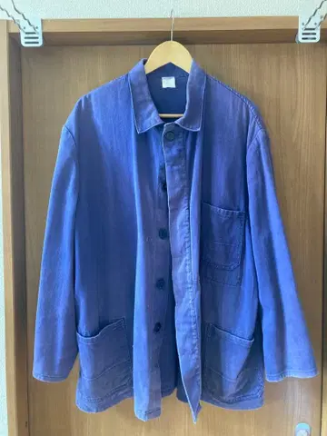 프렌치 유로 커버올 워크 재킷 빈티지