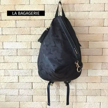 LA BAGAGERIE 카모플라주 자카드 발수 스마트 백팩