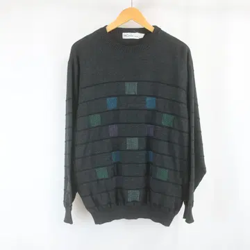 새상품급 USA제 S.Croix 울 보더 3D 니트 스웨터 XL