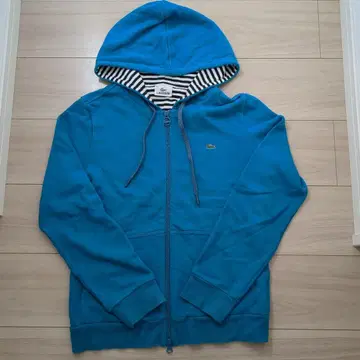 LACOSTE 후드 부착 후드티 42 블루그린