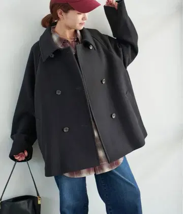 스픽앤스팬 S160 스탠드 카라 숏코트