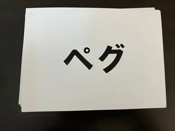 시치다식 페그 카드