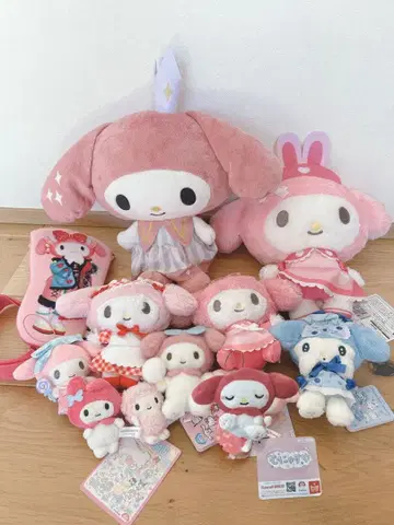 산리오 마이멜로디 봉제 인형 마스코트 묶음 판매